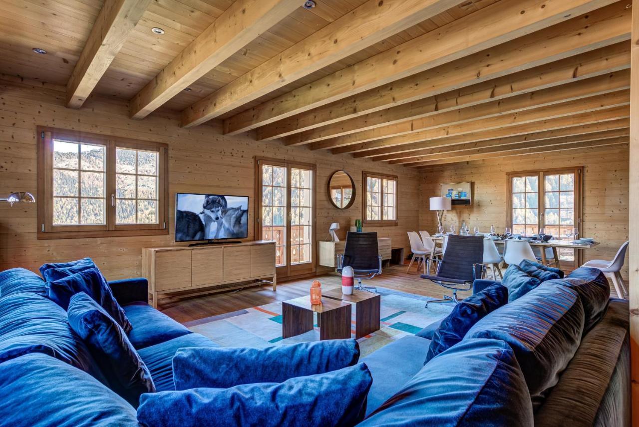 Chalet le Chapeau La Tzoumaz Extérieur photo