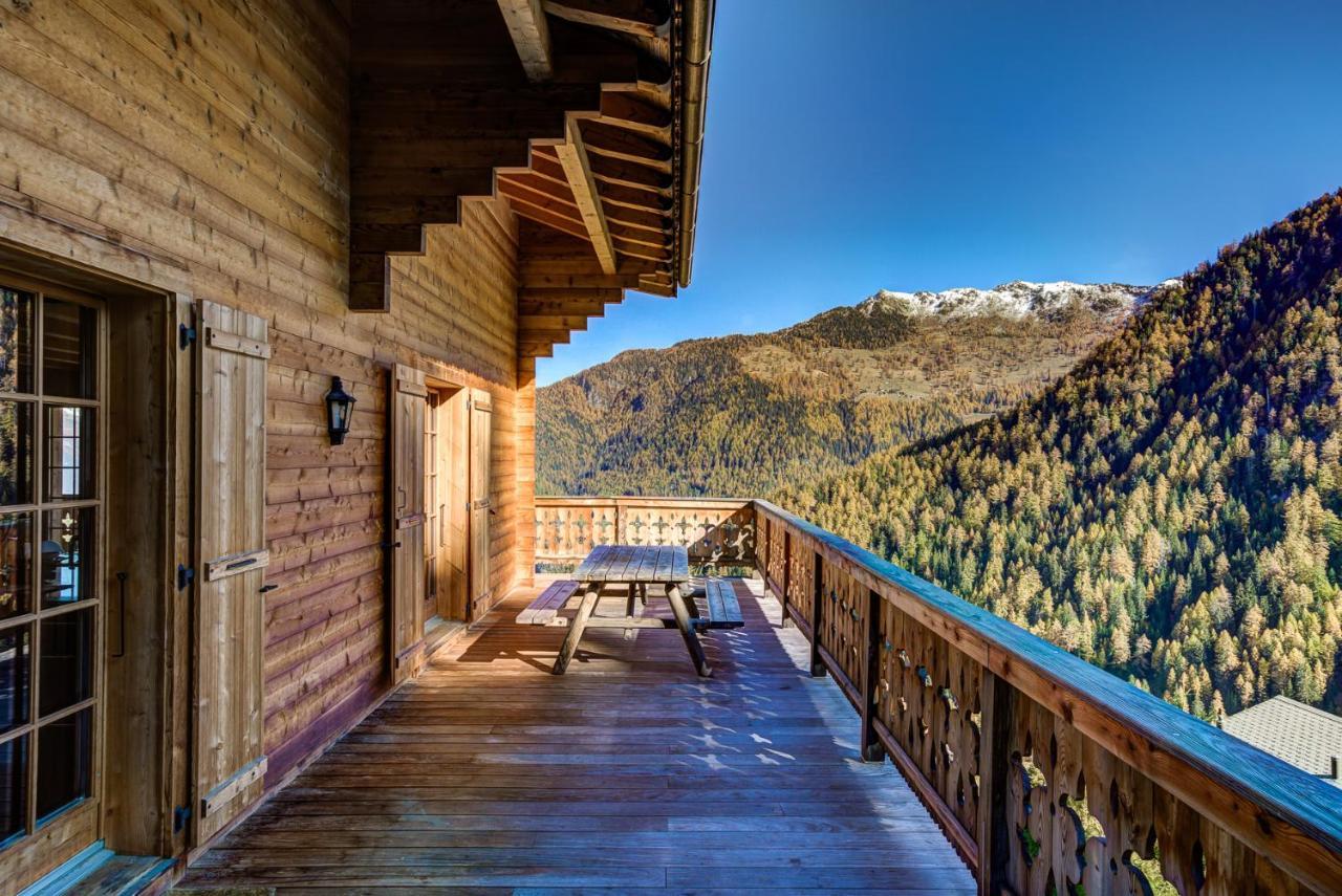 Chalet le Chapeau La Tzoumaz Extérieur photo